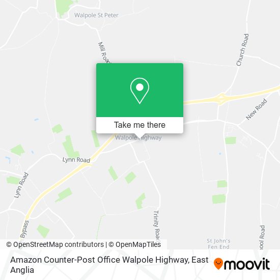Amazon Counter-Post Office Walpole Highway map
