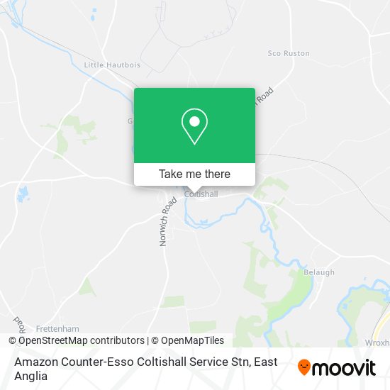 Amazon Counter-Esso Coltishall Service Stn map