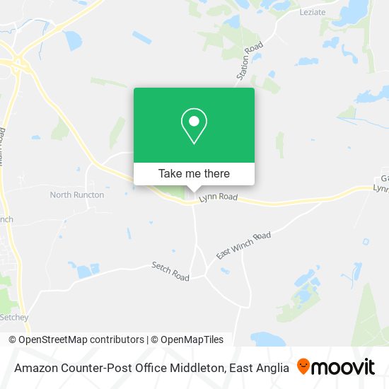 Amazon Counter-Post Office Middleton map