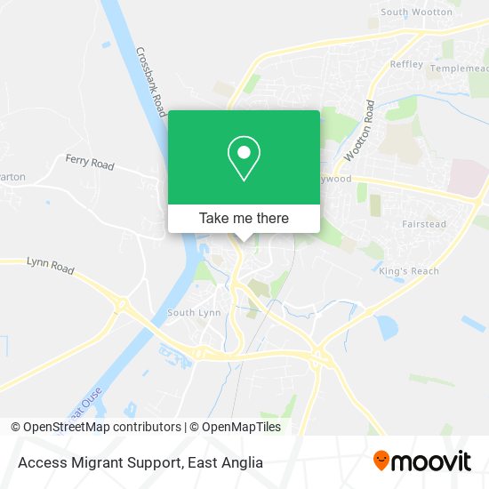 Access Migrant Support map