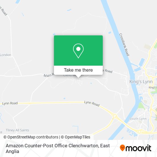 Amazon Counter-Post Office Clenchwarton map