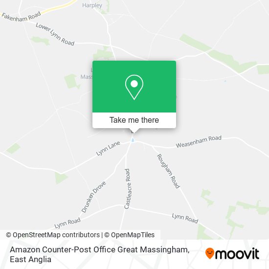 Amazon Counter-Post Office Great Massingham map