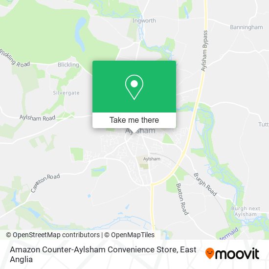 Amazon Counter-Aylsham Convenience Store map