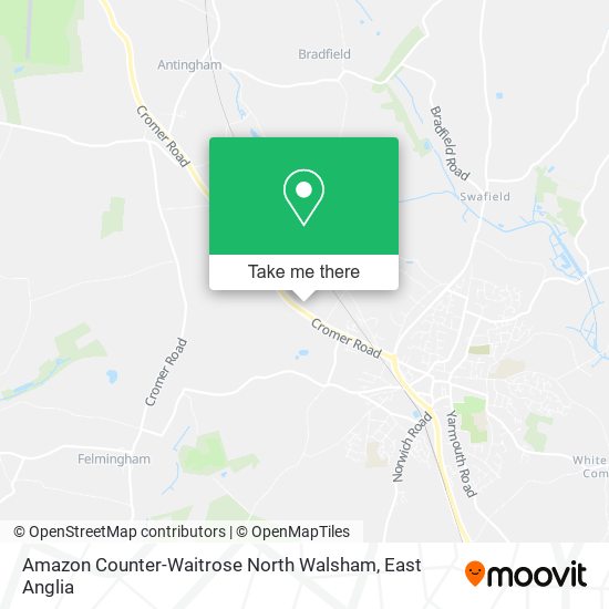 Amazon Counter-Waitrose North Walsham map