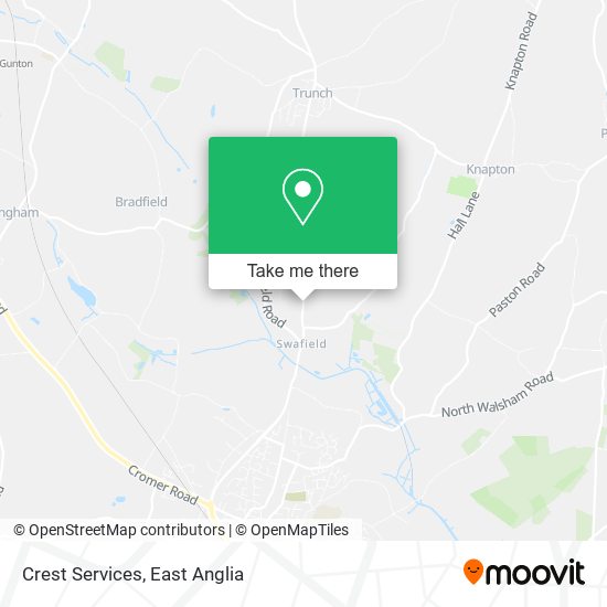 Crest Services map