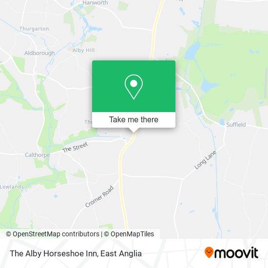 The Alby Horseshoe Inn map