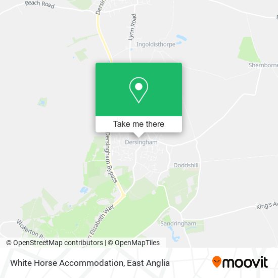 White Horse Accommodation map