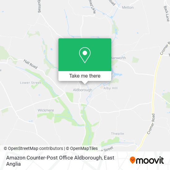 Amazon Counter-Post Office Aldborough map