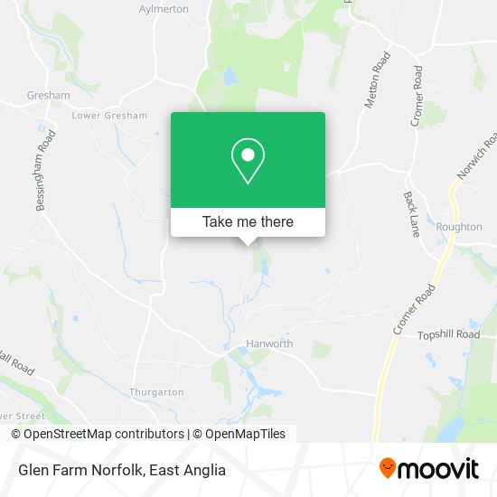 Glen Farm Norfolk map