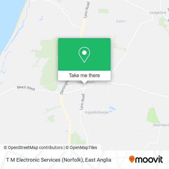 T M Electronic Services (Norfolk) map