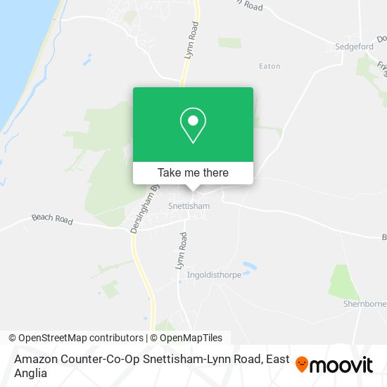 Amazon Counter-Co-Op Snettisham-Lynn Road map