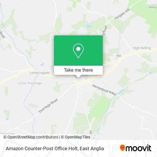 Amazon Counter-Post Office Holt map