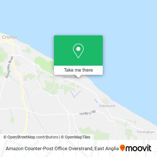 Amazon Counter-Post Office Overstrand map