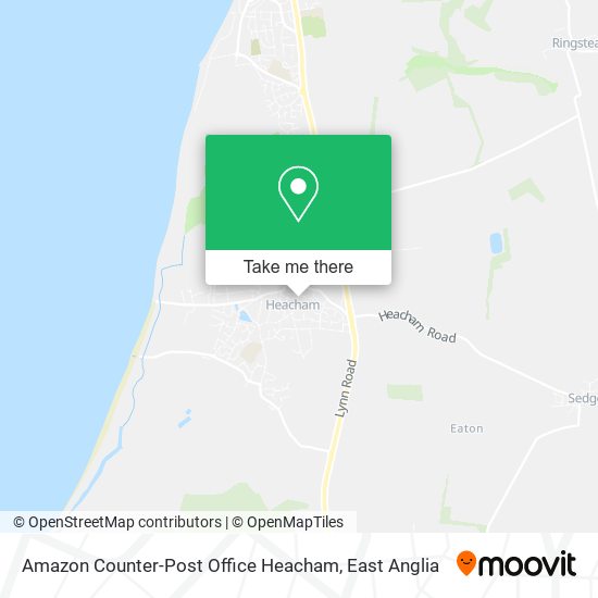 Amazon Counter-Post Office Heacham map