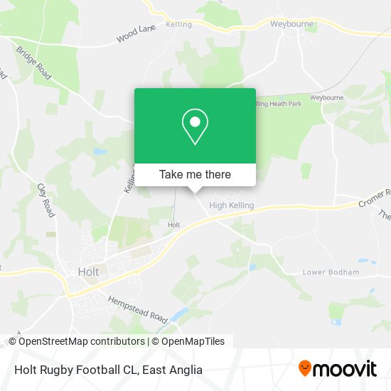 Holt Rugby Football CL map