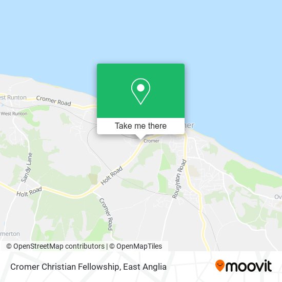 Cromer Christian Fellowship map