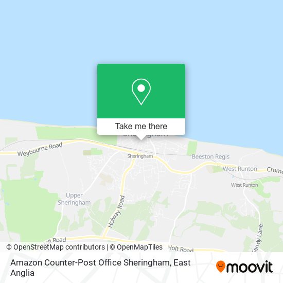 Amazon Counter-Post Office Sheringham map