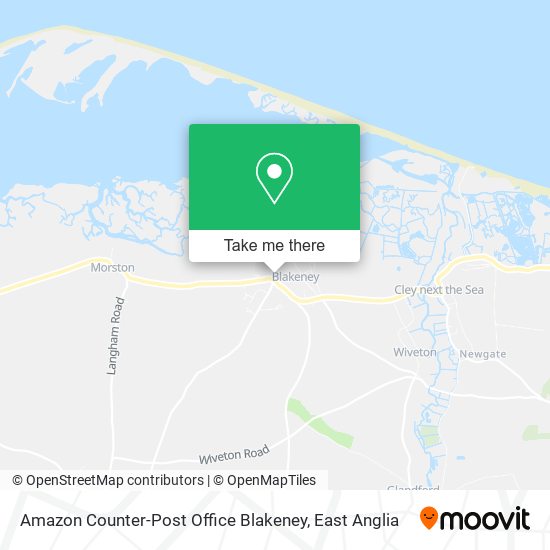 Amazon Counter-Post Office Blakeney map