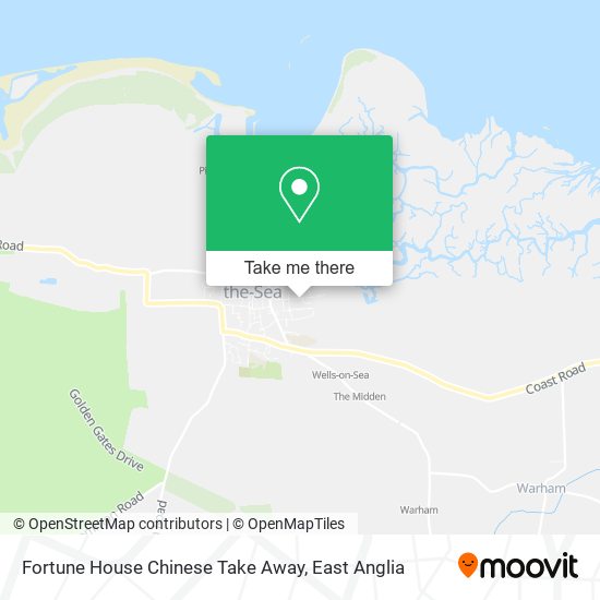 Fortune House Chinese Take Away map
