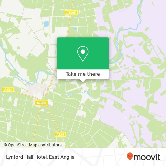 Lynford Hall Hotel map