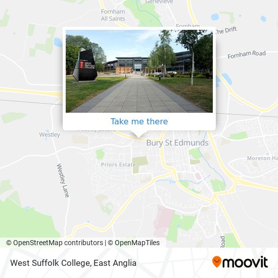 West Suffolk College map