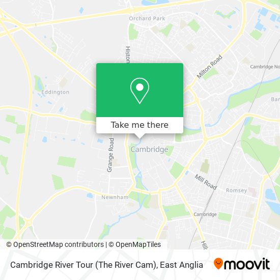 Cambridge River Tour (The River Cam) map