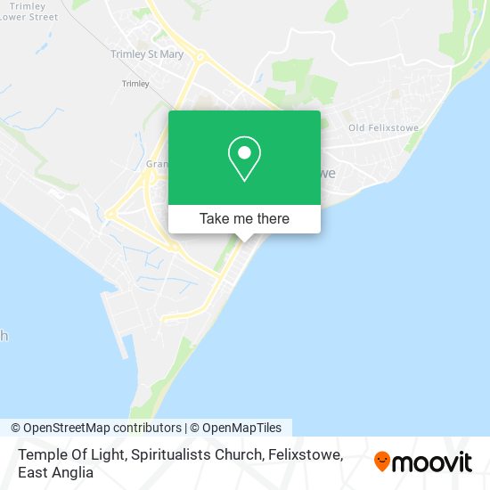 Temple Of Light, Spiritualists Church, Felixstowe map