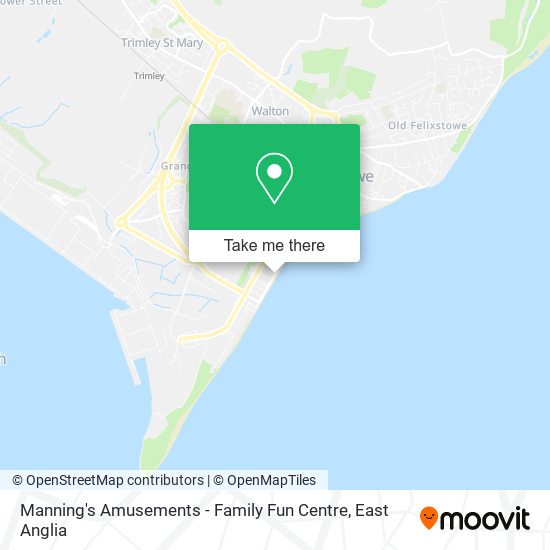 Manning's Amusements - Family Fun Centre map