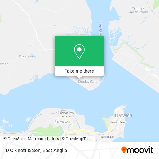 D C Knott & Son map