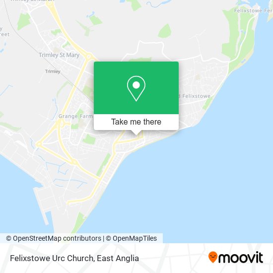 Felixstowe Urc Church map