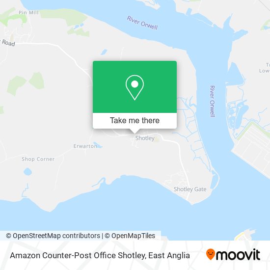 Amazon Counter-Post Office Shotley map