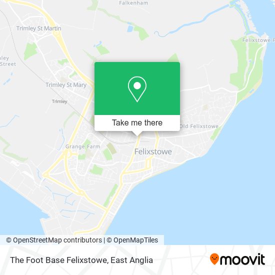 The Foot Base Felixstowe map