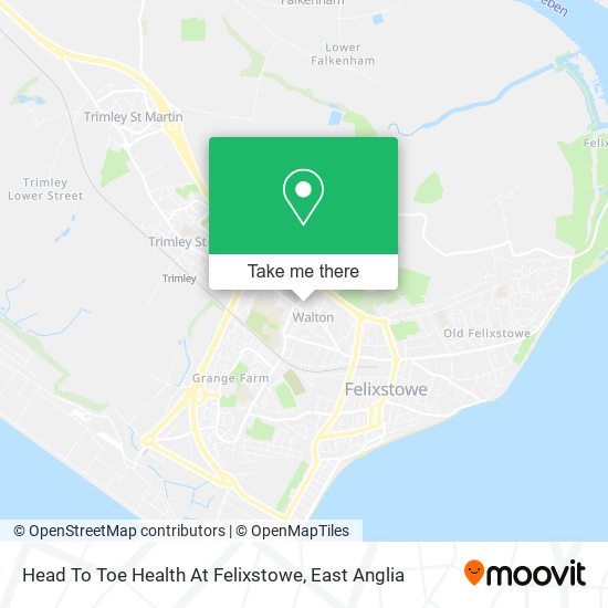 Head To Toe Health At Felixstowe map