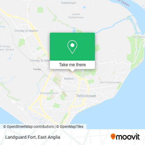 Landguard Fort map