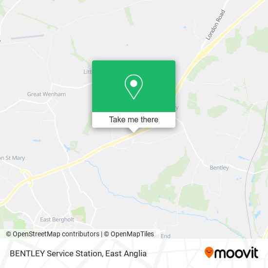 BENTLEY Service Station map