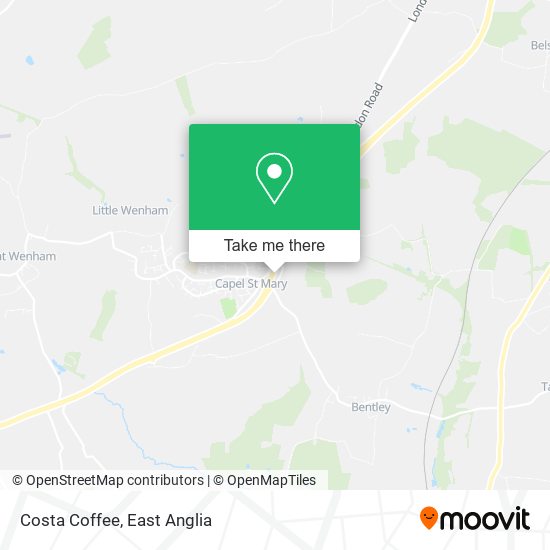 Costa Coffee map