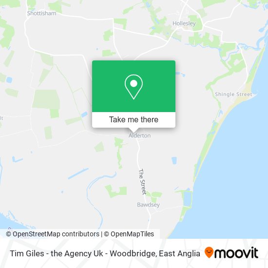 Tim Giles - the Agency Uk - Woodbridge map