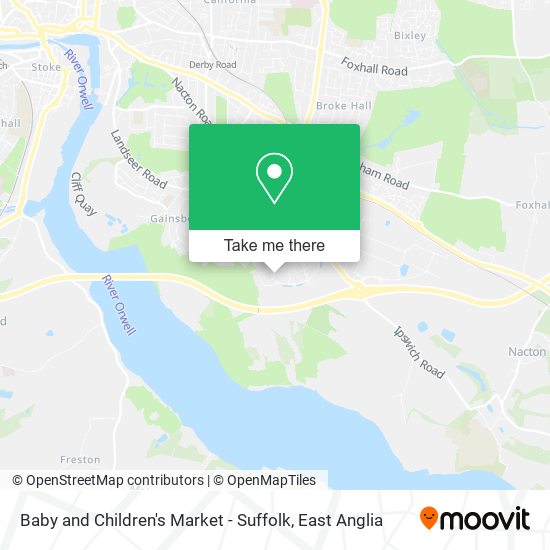 Baby and Children's Market - Suffolk map