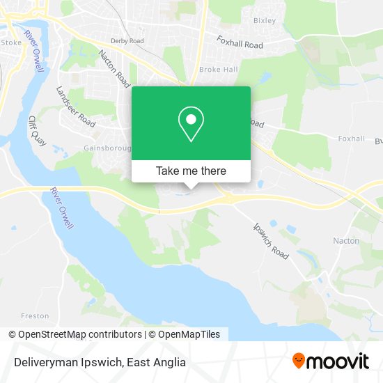 Deliveryman Ipswich map