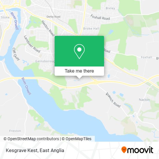 Kesgrave Kest map