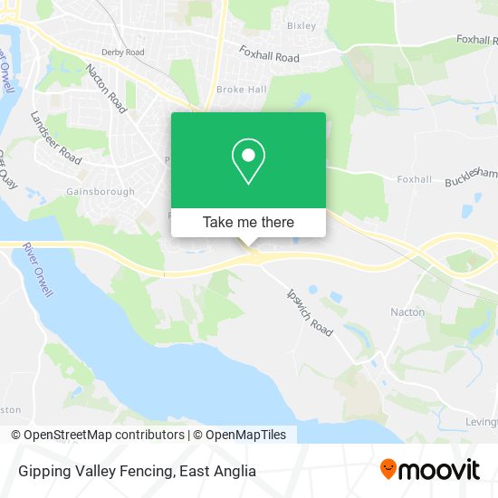 Gipping Valley Fencing map