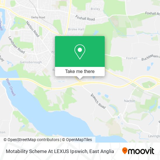 Motability Scheme At LEXUS Ipswich map