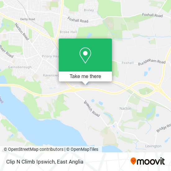 Clip N Climb Ipswich map