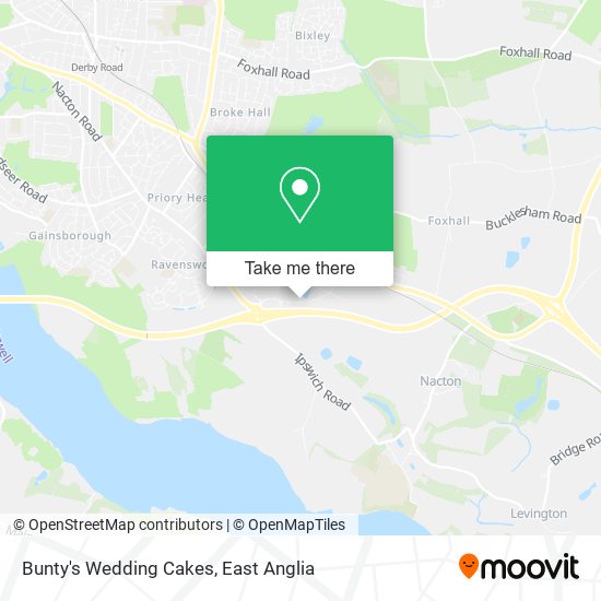 Bunty's Wedding Cakes map