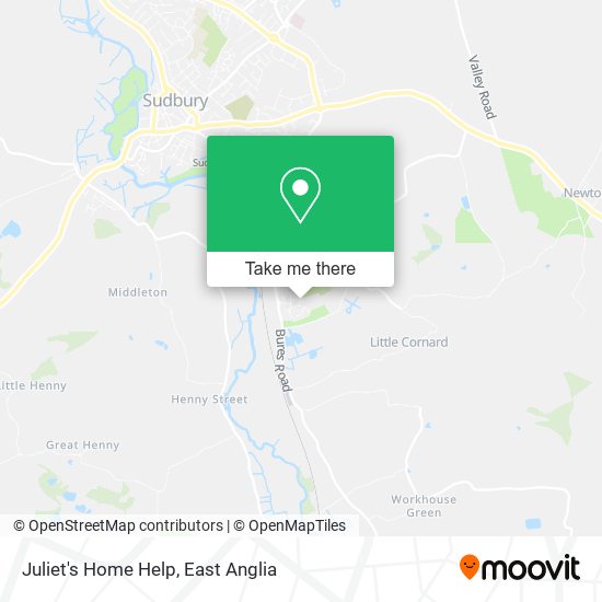 Juliet's Home Help map