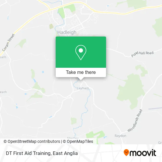 DT First Aid Training map