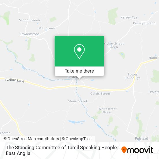 The Standing Committee of Tamil Speaking People map
