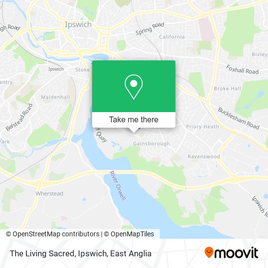 The Living Sacred, Ipswich map