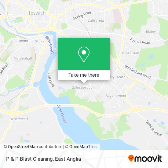 P & P Blast Cleaning map