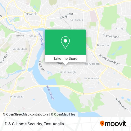 D & G Home Security map